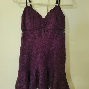 Purple Lace Dress